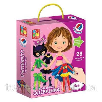 Магнитная игра одевашка "Ева" VT3702-08,  28 элементов одежды | Зображення 2