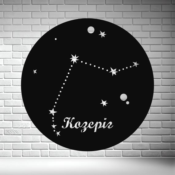 Панно декоративне картина на стіну Знак зодіаку Козеріг LED 16 кольорів телефон 300х300 acr-p000053 | Зображення 2