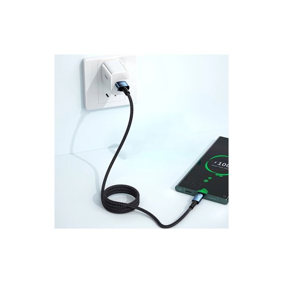 Дата кабель USB 2.0 AM to USB-C 3.0m 100W black Essager (EXC7A-CGC01-P) | Зображення 3