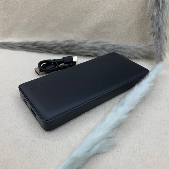 Павербанк Baseus Airpow Lite 10000mAh 15W 3A - портативний акумулятор з двома портами USB + Type-C, швидка зарядка, чорний | Зображення 1