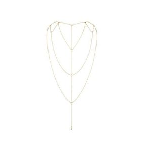 Ланцюжок для спини Bijoux Indiscrets Magnifique Back and Cleavage Chain, прикраса для тіла, Gold
