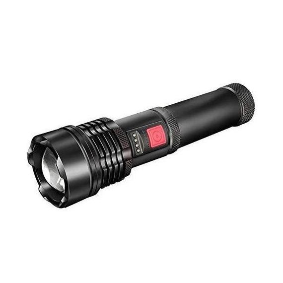 Фонарь ручной батарей X-Balog, Лед фонарик с зарядкой, Переносной ручной мощный фонарь QX-37 | Зображення 1