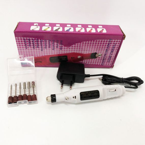 Ручной фрезер для ногтей SmartUs CBM-033 для маникюра и педикюра в домашних условиях. NP-930 Цвет: белый | Зображення 8