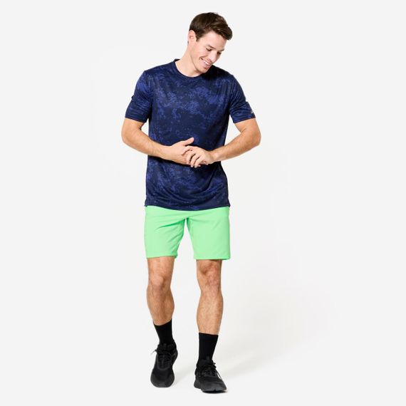 Шорти чоловічі для фітнесу з кишенями неоново-зелені - XL | Зображення 1