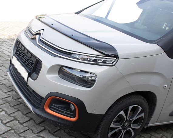 Дефлектор капоту (EuroCap) для Peugeot Partner/Rifter 2019-2024 рр