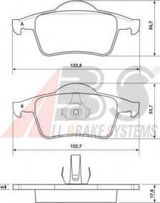 Колодка гальм. диск. VOLVO S60S80V70 задн. (вир-во ABS) A.B.S. 37098 на VOLVO V70   (LV)