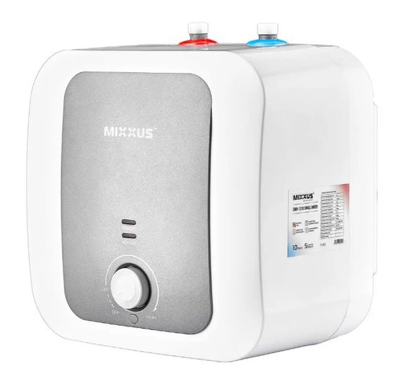 Водонагрівач Mixxus EWH-1215 Small Under під мийкою 15 л, 1500 Вт, "мокрий" ТЕН, вертикальний, квадратний, білий (WH0605) | Зображення 4