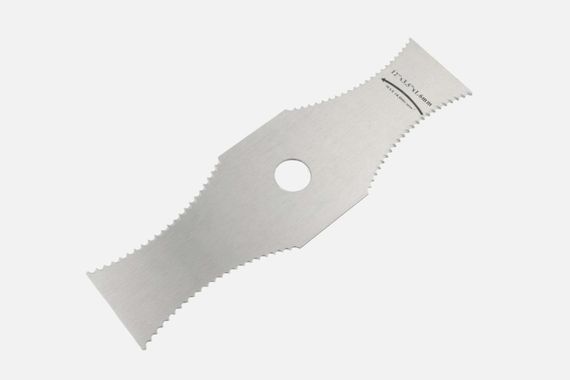Нож мотокосы   2T   (L-305, h-1.6, Ø25.4 mm)   (нержавейка, с зубьями)   MANLE