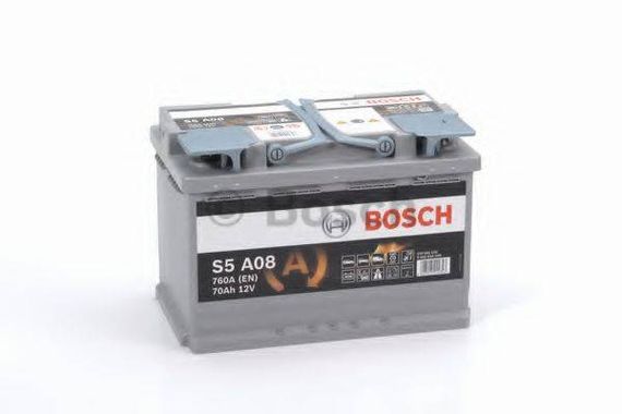 Акумулятор 70Ah-12v BOSCH AGM (S5A08) (278х175х190), R, EN 760 BOSCH 0092S5A080 на AUDI A3 (8V1)