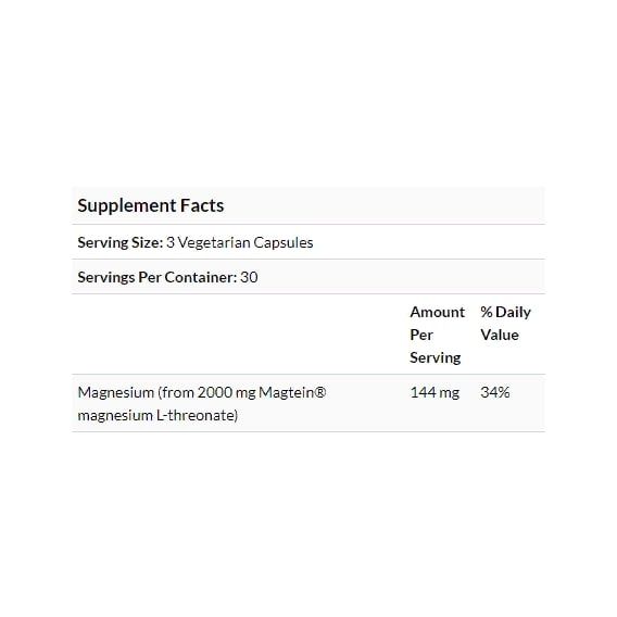 Мікроелемент Магній Life Extension Neuro-Mag, Magnesium L-Threonate 90 Veg Caps LEX16039 | Зображення 2