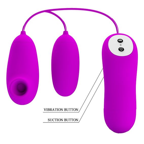 Вакуумний стимулятор з віброяйцем PRETTY LOVE - SUCTION & VIBRO-BULLETS, BI-014925 Sex Aura | Зображення 8