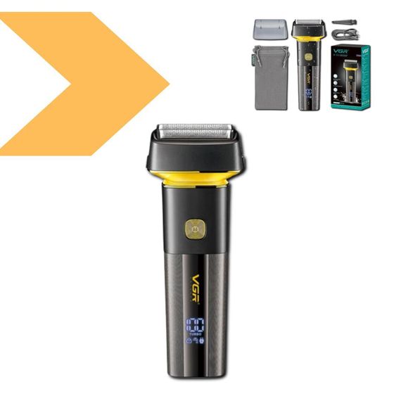 Електробритва VGR V-355 шейвер для вологого і сухого гоління, IPX6, LED Display (44232-V-355_433) | Зображення 1