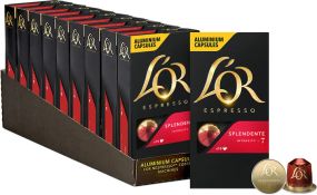 Nespresso капсули L'OR Splendente ящик 10 уп Франція Неспресо Льор 100 капсул