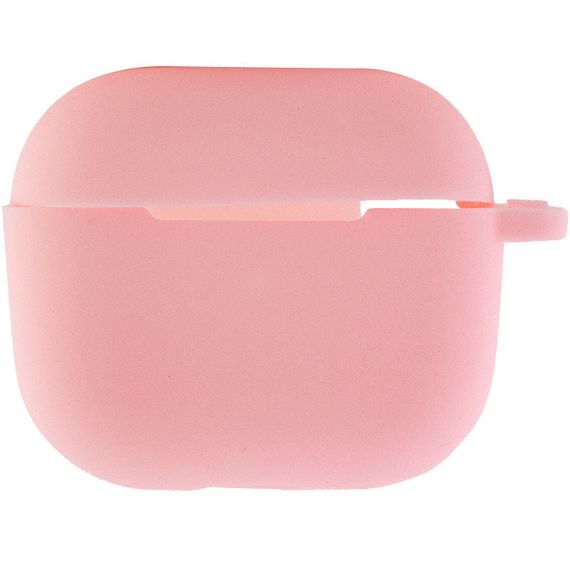Силіконовий футляр для навушників AirPods 3 Рожевий/Light pink | Зображення 1