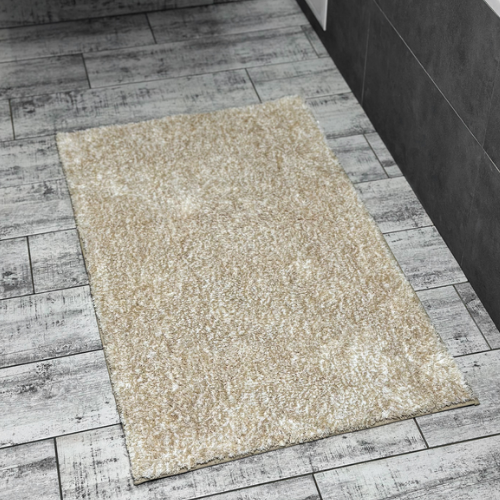 Килимок для ванної 60*100см Comfort бежевий поліестер Дариана | Зображення 1
