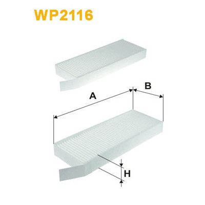 Фильтр салона Wixfiltron WP2116