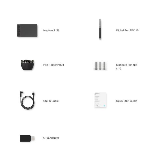 Графічний планшет Huion 6.3&quot;x3.9&quot; H641P | Зображення 5