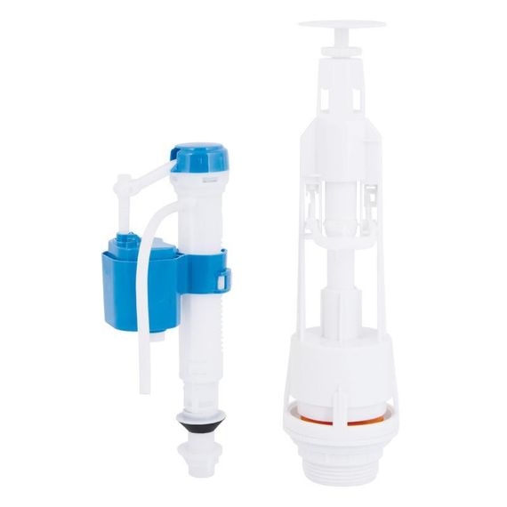 Lidz LT06 Комплект арматура з клапаном нижнього подавання 1/2, хром кнопка