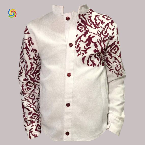 Рубашка Украинская вышиванка  44429541 цвет белый размер S