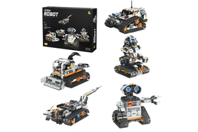 Робот-конструктор 5-в-1 Stem Robot с пультом управления и Bluetooth  GS227