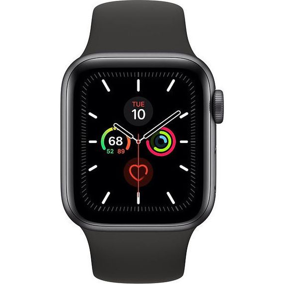 Смарт-годинник Apple Watch Series 5 GPS 40mm Space Gray Aluminum w. Black b.- Space Gray Aluminum (MWV82)