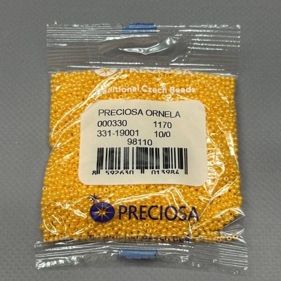 Бисер чешский Preciosa 10/0, цвет 98110 - 50 г | Зображення 1
