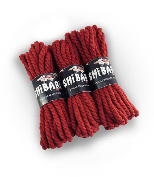 Бавовняна мотузка для шібарі Feral Feelings Shibari Rope, 8 м червона | Зображення 1