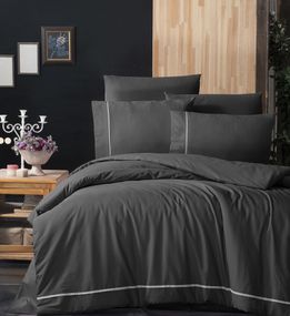 Постільна білизна First Choice Ranforce Deluxe DARK 200 х 220 см Alisa Antrasit