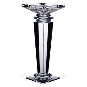 Подсвечник стеклянный на высокой ножке 9.5×9.5×24 см декоративный прозрачный HP-4-54L