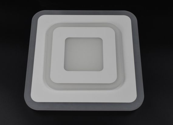 Сучасний квадратний світильник стельовий LED для кімнати кухні ванної 26160 Білий 4х30х30 см.