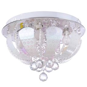 Люстра потолочная торт хрустальная E14 40W WH (BCL-627C/5)