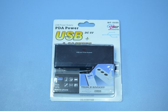 Разветвитель прикуривателя на 3 гнезда с USB | Зображення 2