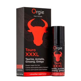 Крем для посилення ерекції Orgie Touro XXXL Power Cream, 15 мл, з ефектом вібрації sexstyle