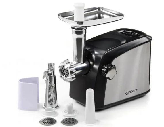Мясорубка Rainberg RB-673 3800W электрическая с реверсом + соковыжималка | Зображення 1