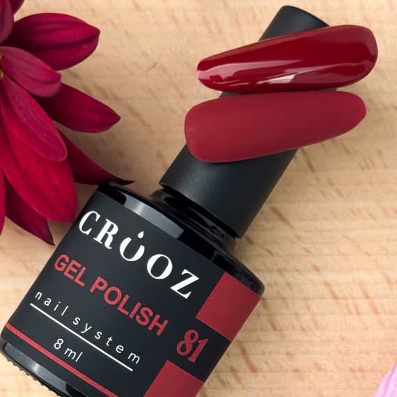 Гель-лак Crooz 81 (темный кармин) 8мл | Зображення 3