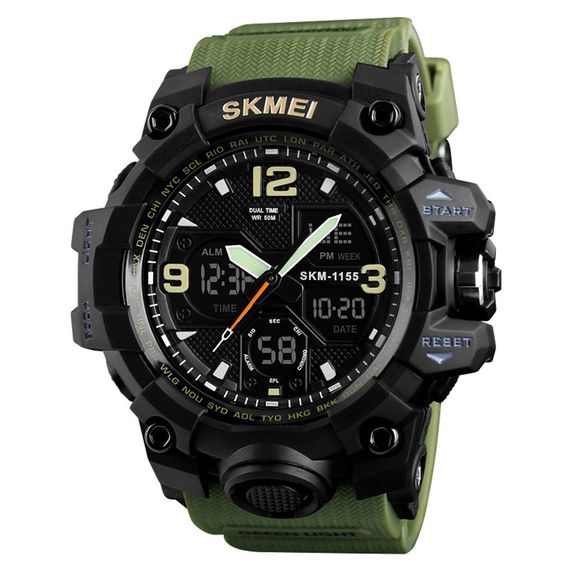 Годинник S2kmei 1155 Black-Military