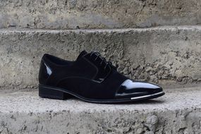 Туфлі чорні замш і лак 44 розмір