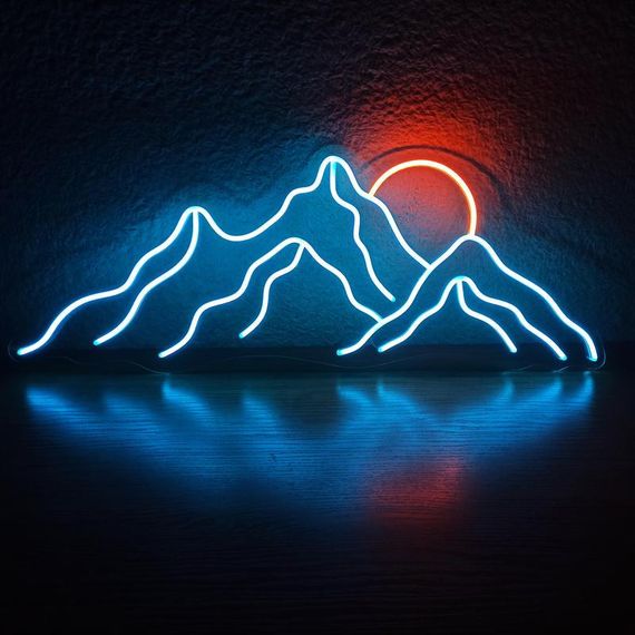 Неоновий світильник Гори 600х230 acr-n000109 | Зображення 1