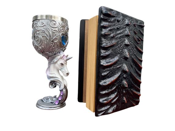 Подарунковий набір Келих 3D Єдиноріг і Блокнот 3D «Око Пламінного Дракона» | Зображення 1