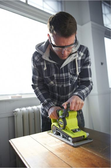 Шліфмашина стрічкова Ryobi EBS800 800 Вт | Зображення 3