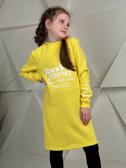 Туніка для дівчинки "WILD SOUL" Носи своє 128 Жовтий (p-4376-139678) | Зображення 4