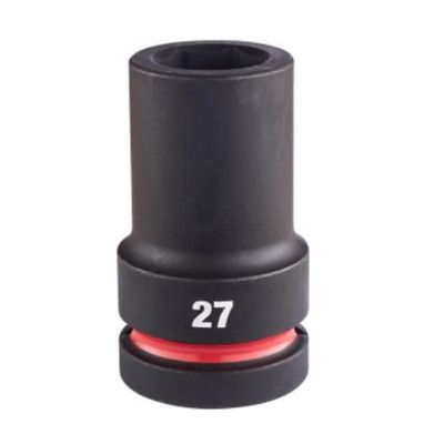 Головка торцевая Milwaukee ShW 1" 27мм, ударная, удлиненная (4932480424)