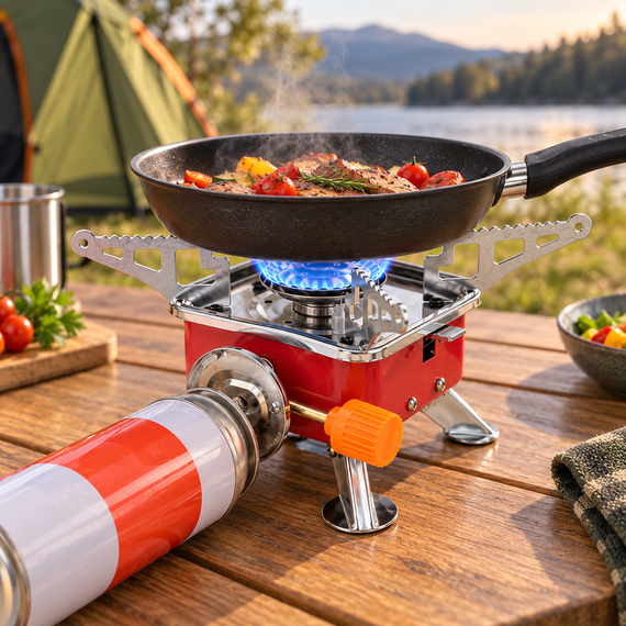 Портативна газова плитка Portable Card Type Stove K-202 | Зображення 1