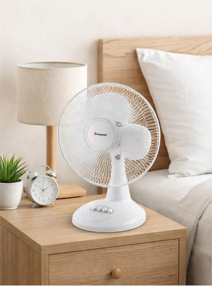 Вентилятор настольный  DOMOTEC MS-1626 White с автоповоротом 3 режима 40 Вт | Зображення 2