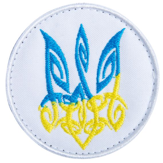 Шеврон IDEIA 86894 Україна   габардин Білий