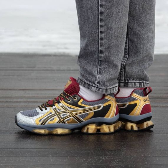 Демісезонні кросівки Asics колір червоний/жовтий/сірий | Зображення 5