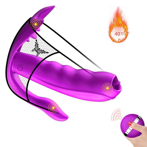 Вибростимулятор Silicone Panty Vibrator USB 7 Function / Heating Sex Aura | Зображення 2