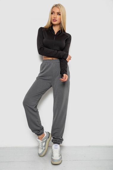 Спортивные штаны женские  -уценка, цвет серый, 238R325-U-4 | Зображення 1