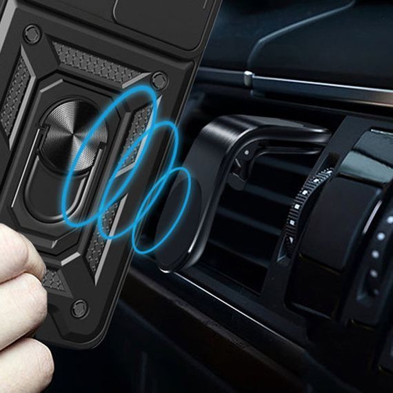 Ударостійкий чохол Camshield Serge Ring для Xiaomi Redmi Note 10 / Note 10s / Poco M5s Чорний | Зображення 5