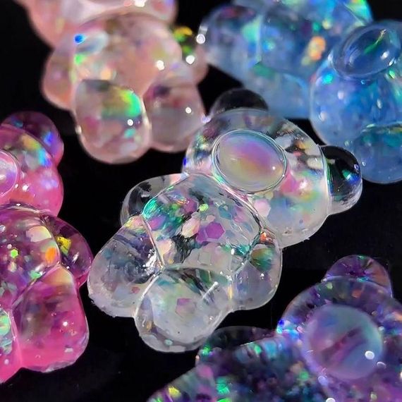 3D фигурки "Медвежонок №1" для палитры (10шт)